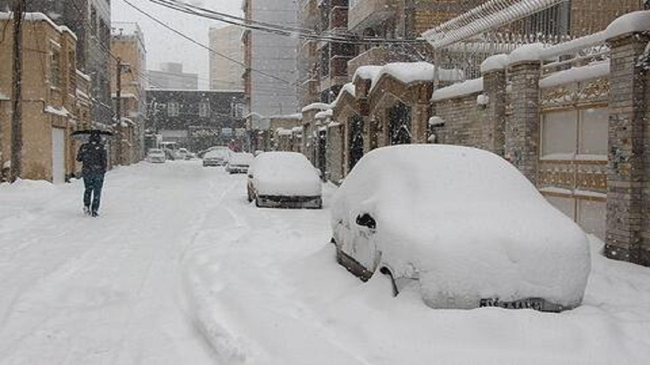 ارتفاع برف در کردستان به ۴۰ سانتی متر رسید