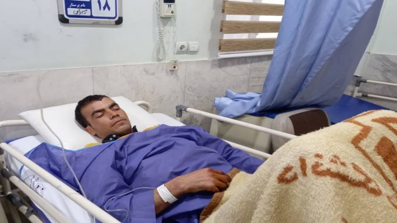 حادثه ماشین برفروب و مصدومیت راهدار فراهانی