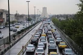وضعیت ترافیکی در محور‌های اصلی شهر تهران