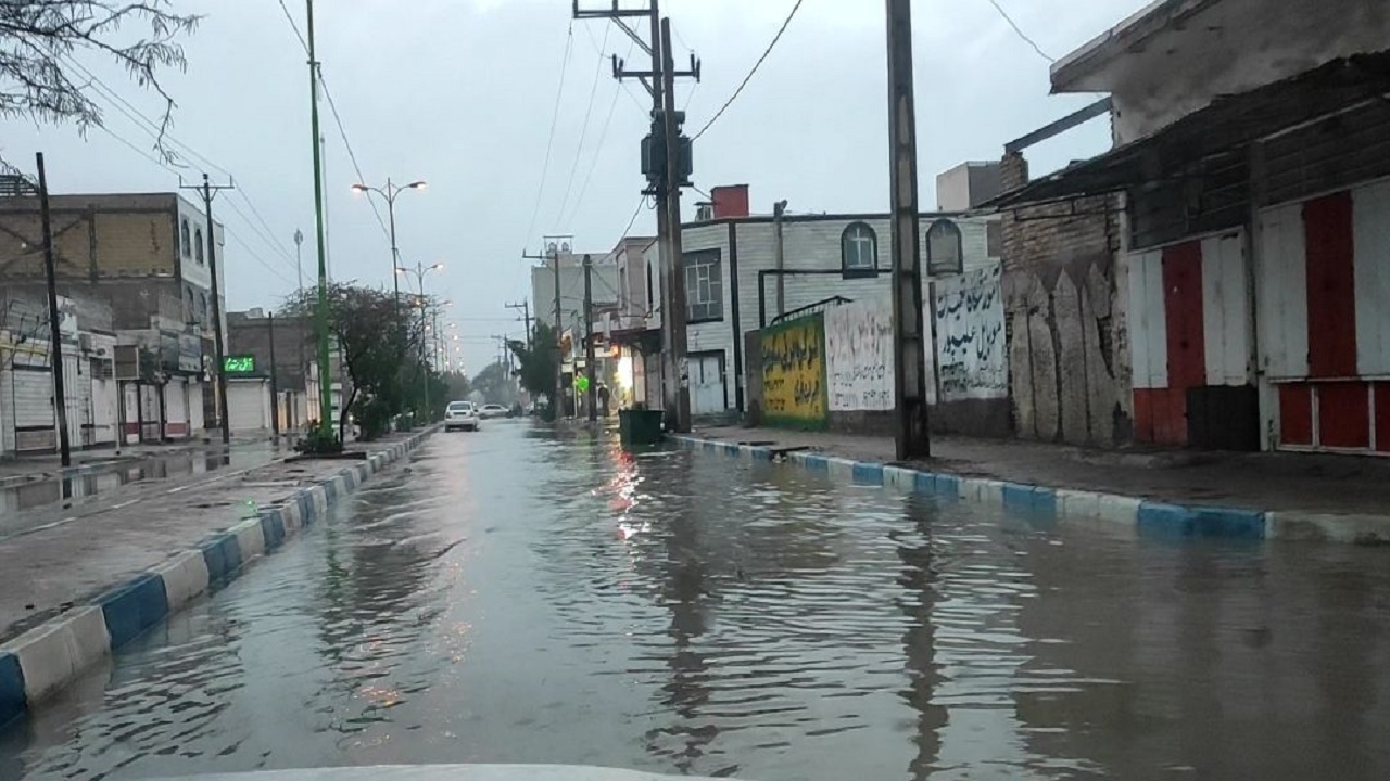 آبگرفتگی معابر شهری در آبادان