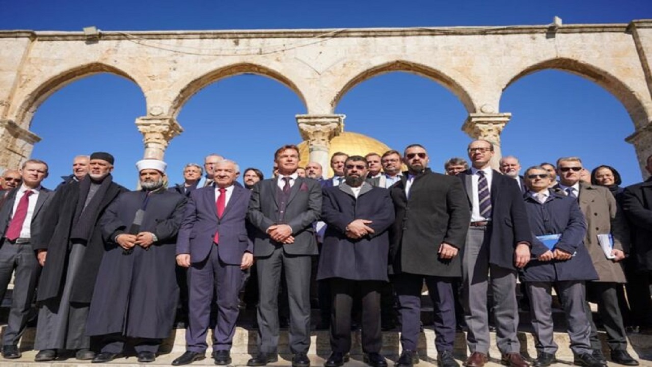 نمایندگان اتحادیه اروپا از مسجدالاقصی بازدید کردند