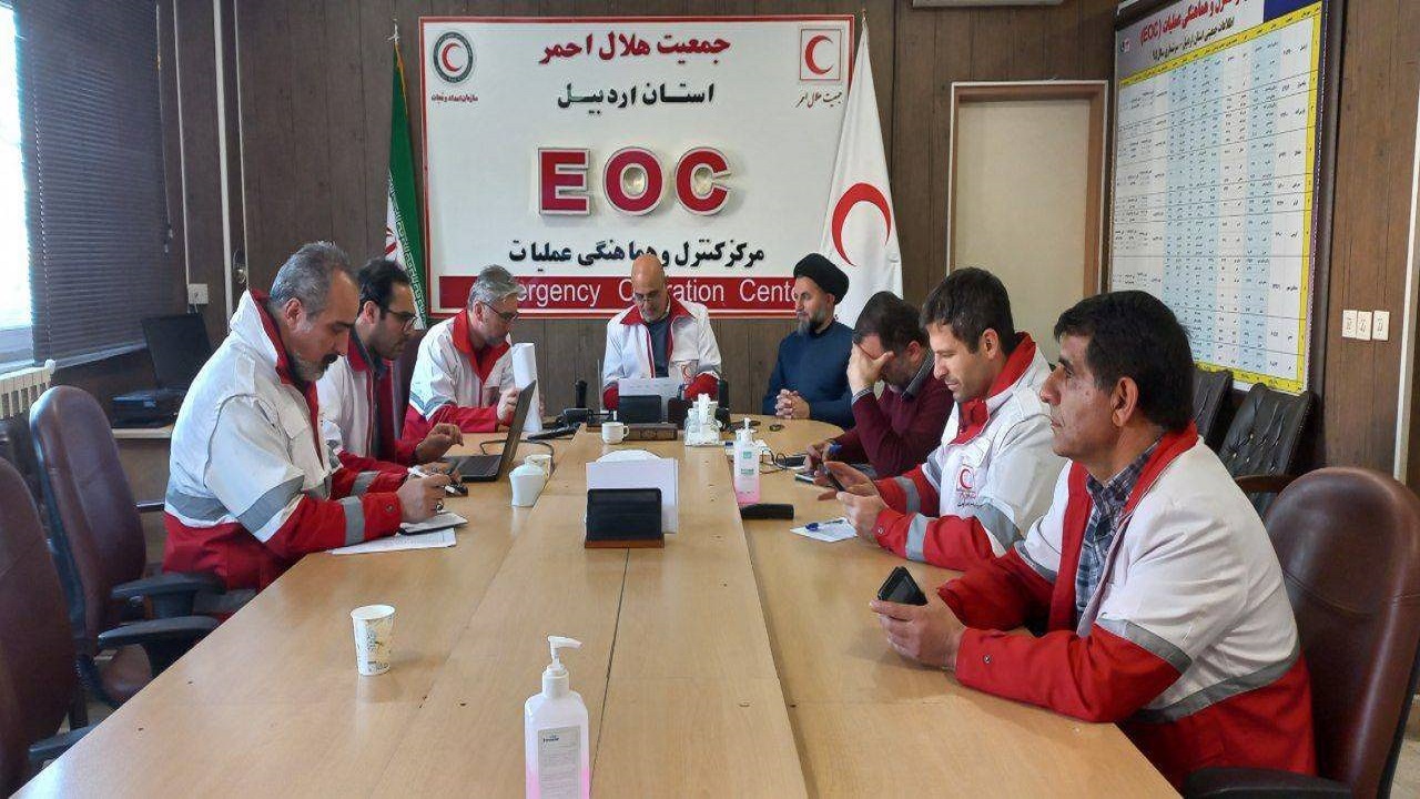 آمادگی ۱۰ تیم عملیاتی هلال احمر اردبیل برای امدادرسانی به زلزله زدگان/ آماده اعزام نیرو و اقلام امدادی به مناطق زلزله زده