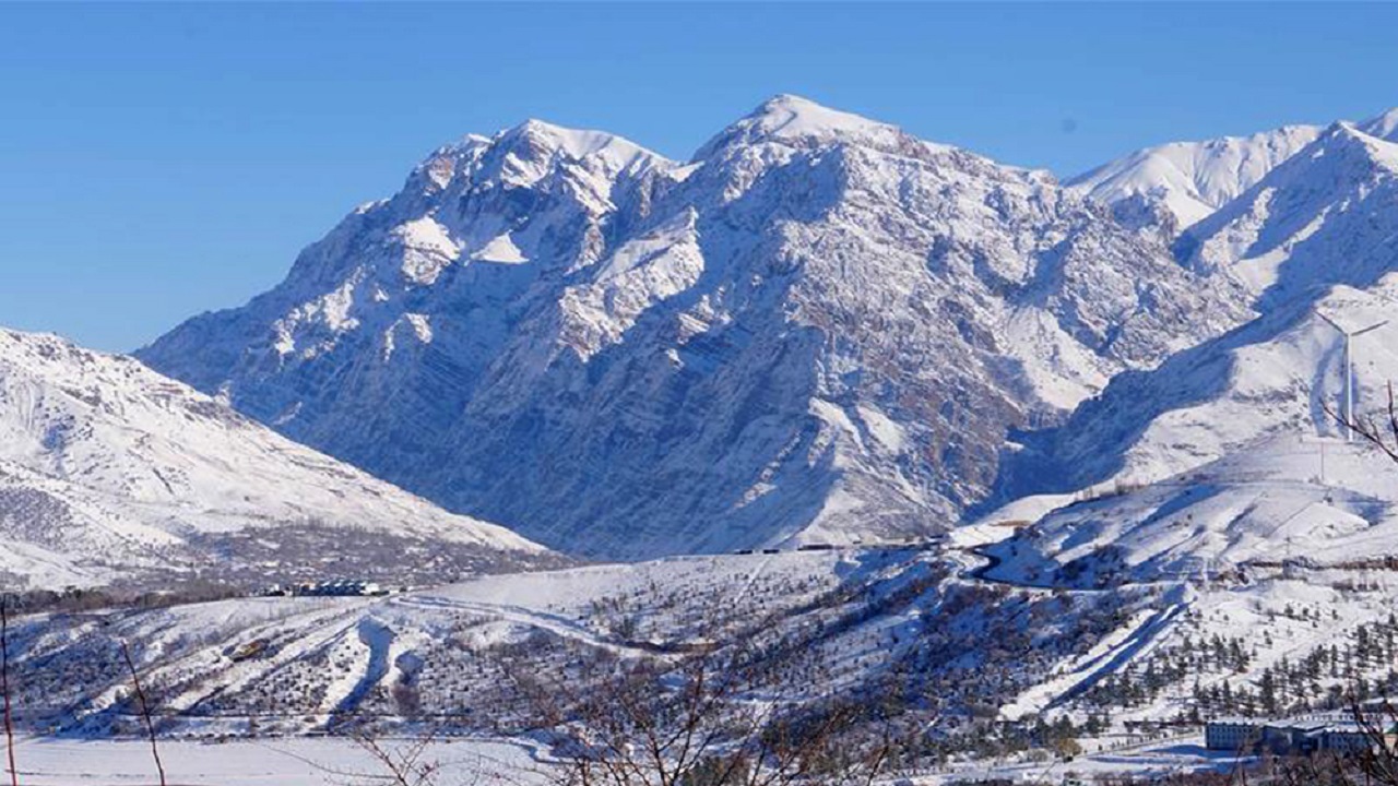 نمایی از طبیعت زمستانی روستای زنگبار + فیلم