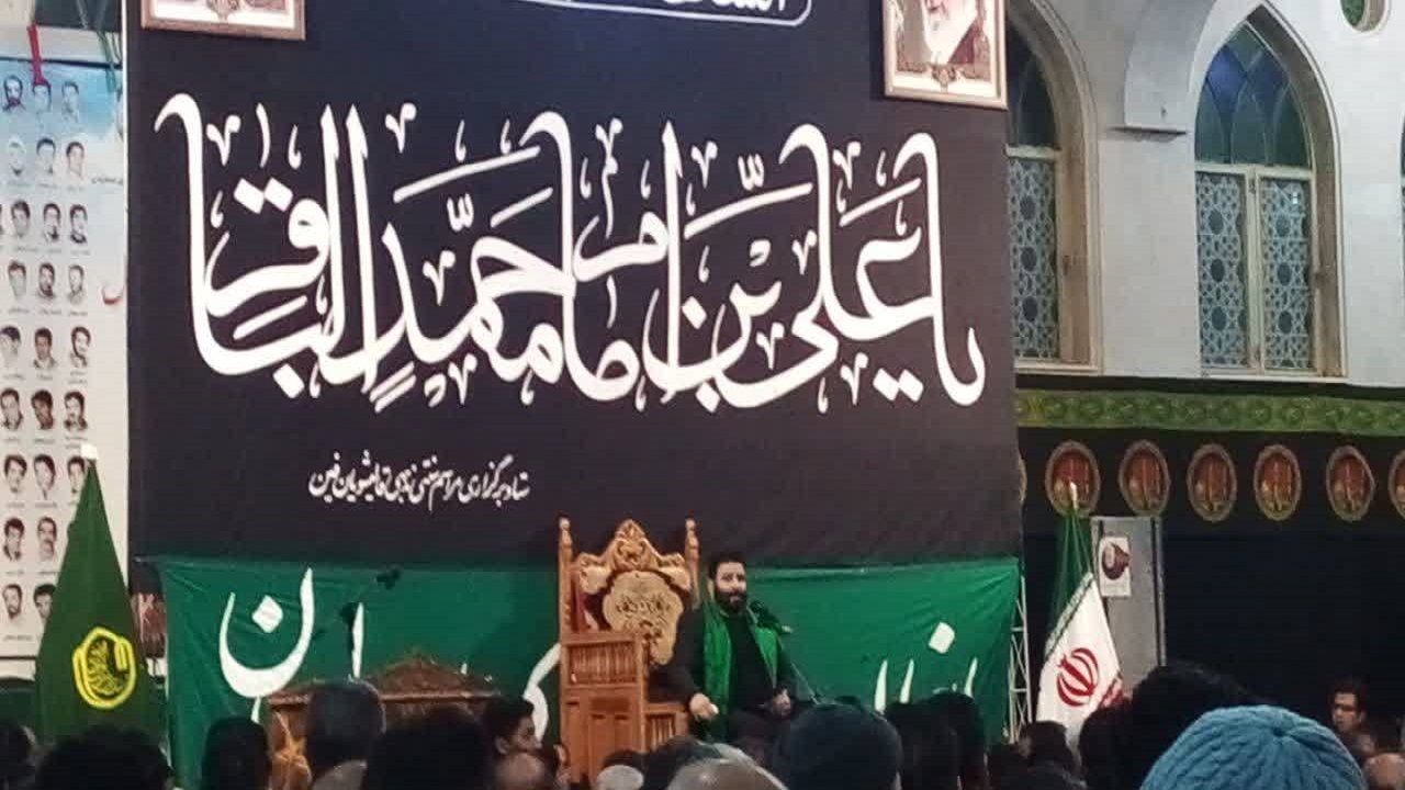 برگزاری مراسم سوگواری به مناسبت شهادت فرزند امام محمد باقر (ع) + فیلم
