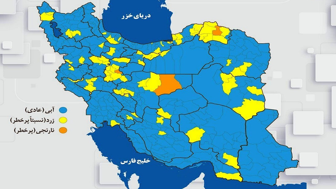مهدیشهر تنها شهرستان زرد کرونایی استان سمنان است
