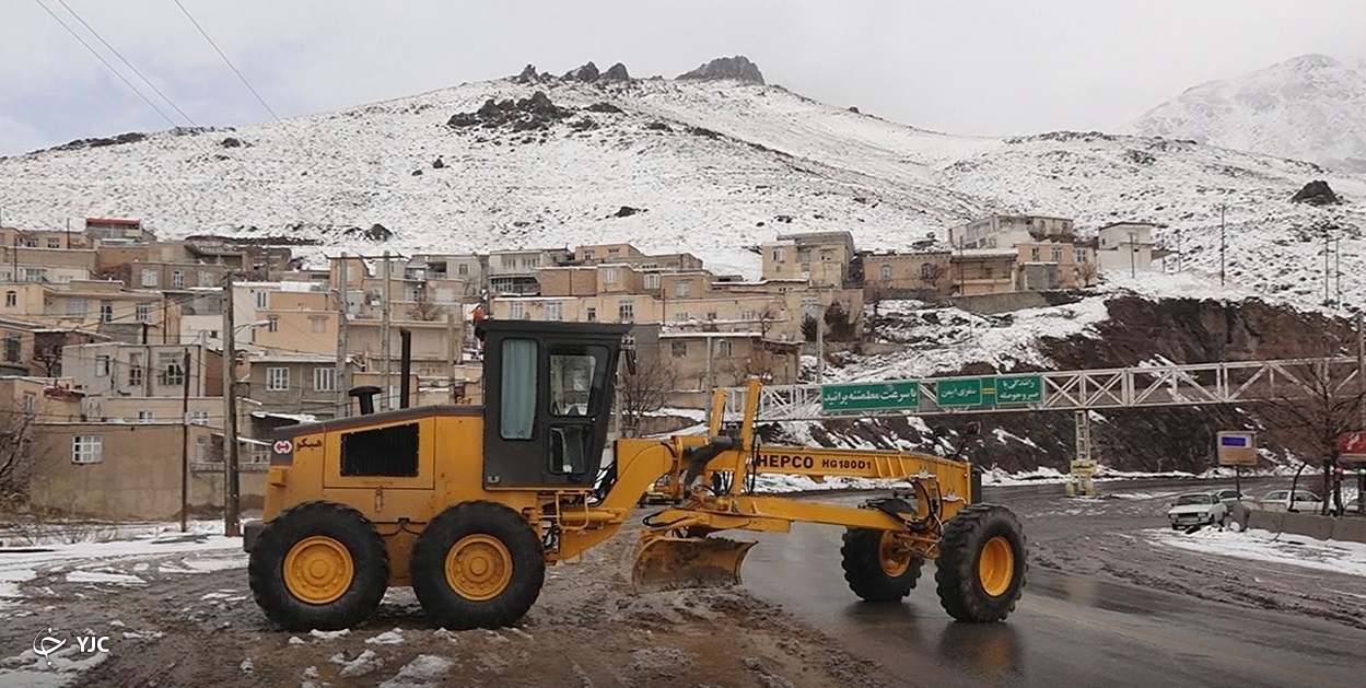 شروع برفی زمستان در کردستان