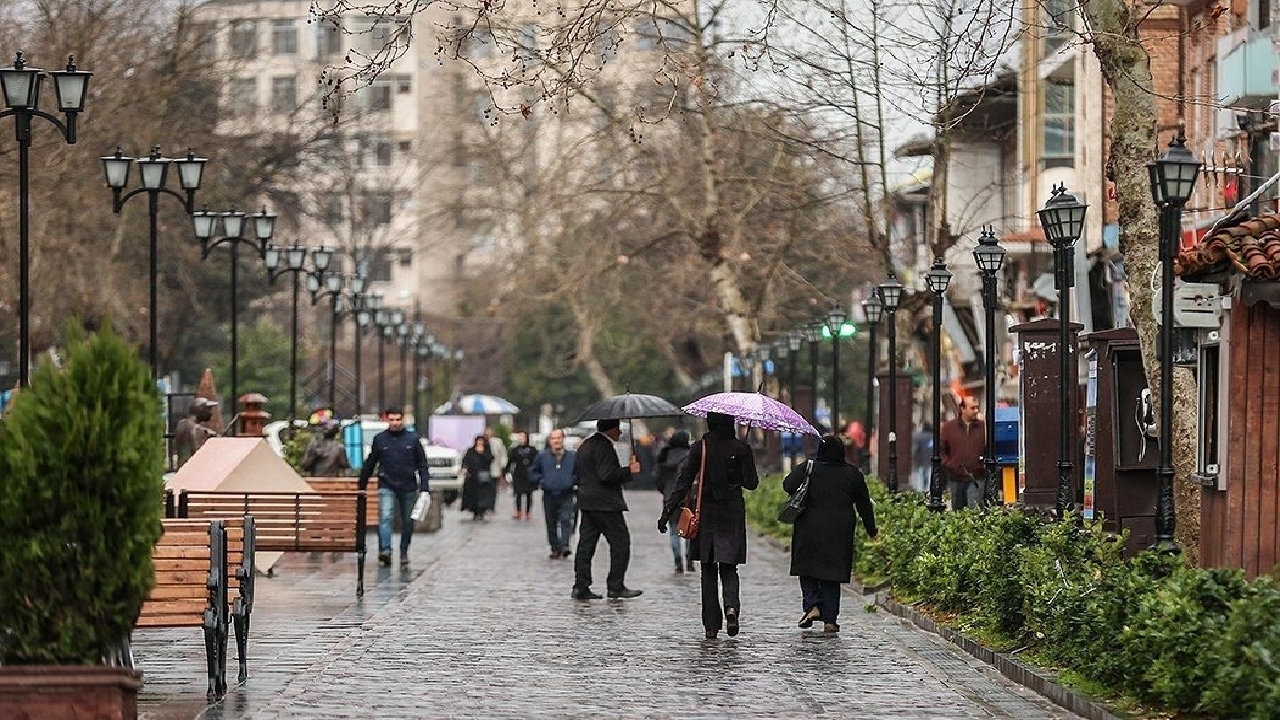 بارش باران و وزش باد در گیلان