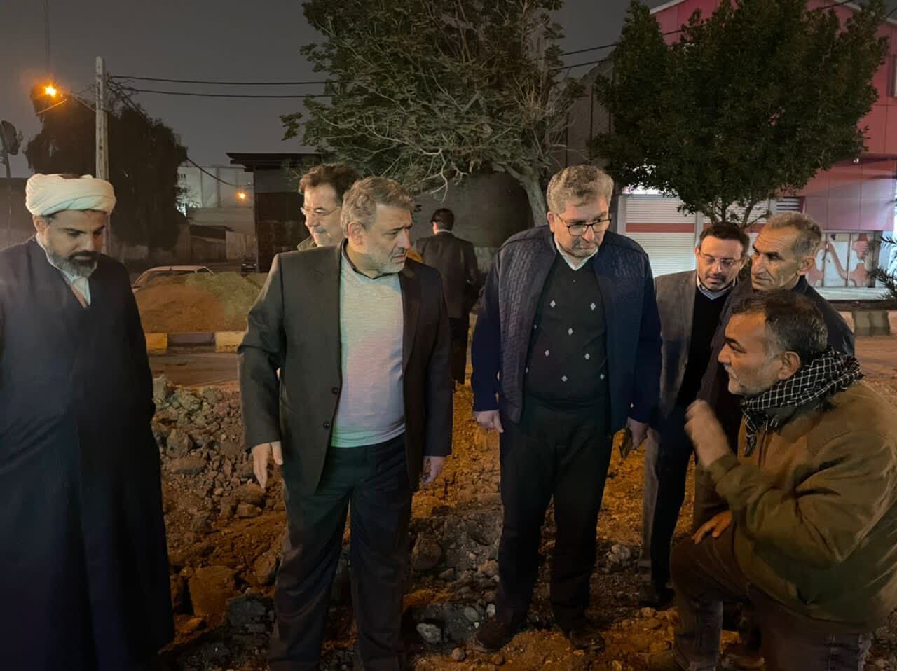 بازدید معاون عمرانی استاندار از طرح ایستگاه پمپاژ آب خام اهواز