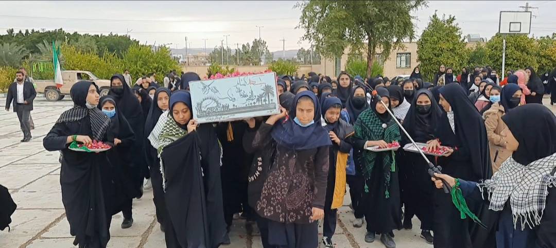 تجدید بیعت اهالی جویم با شهید گمنام + تصاویر