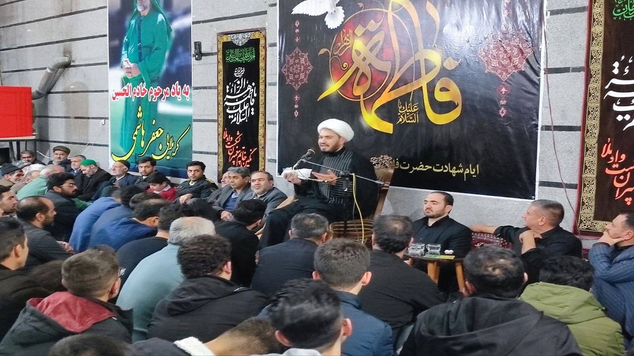 برگزاری مراسم عزاداری ایام فاطمیه در روستای توآباد + تصاویر