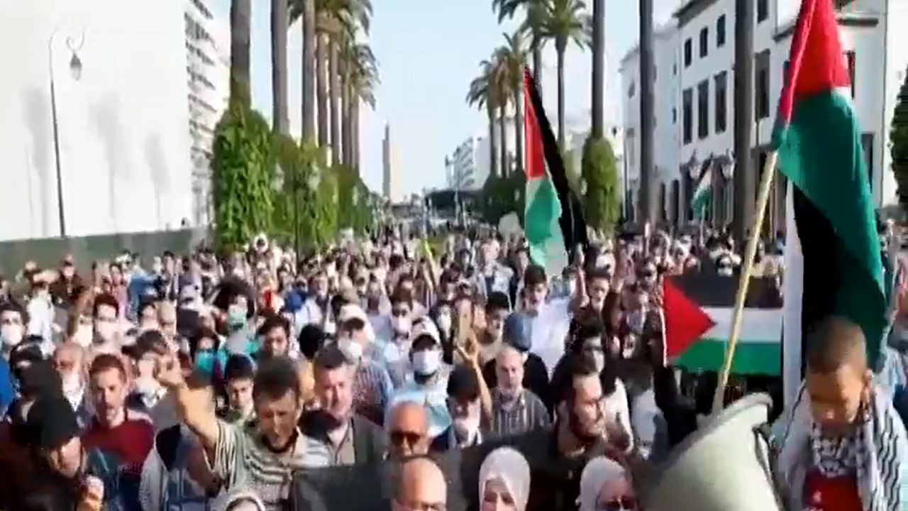 تظاهرات ضد رژیم صهیونیستی در مغرب