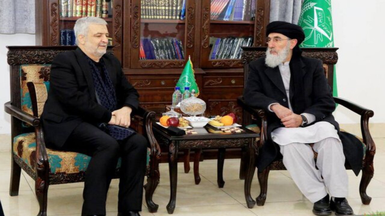 کاظمی قمی با حکمتیار دیدار کرد