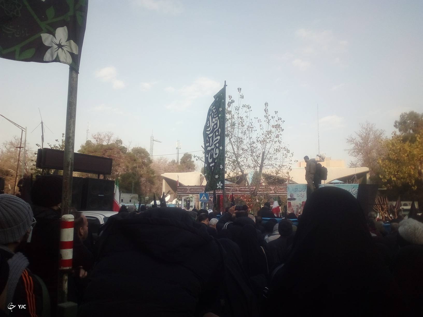مراسم تشییع شهدای گمنام دفاع مقدس در تهران + فیلم و تصاویر