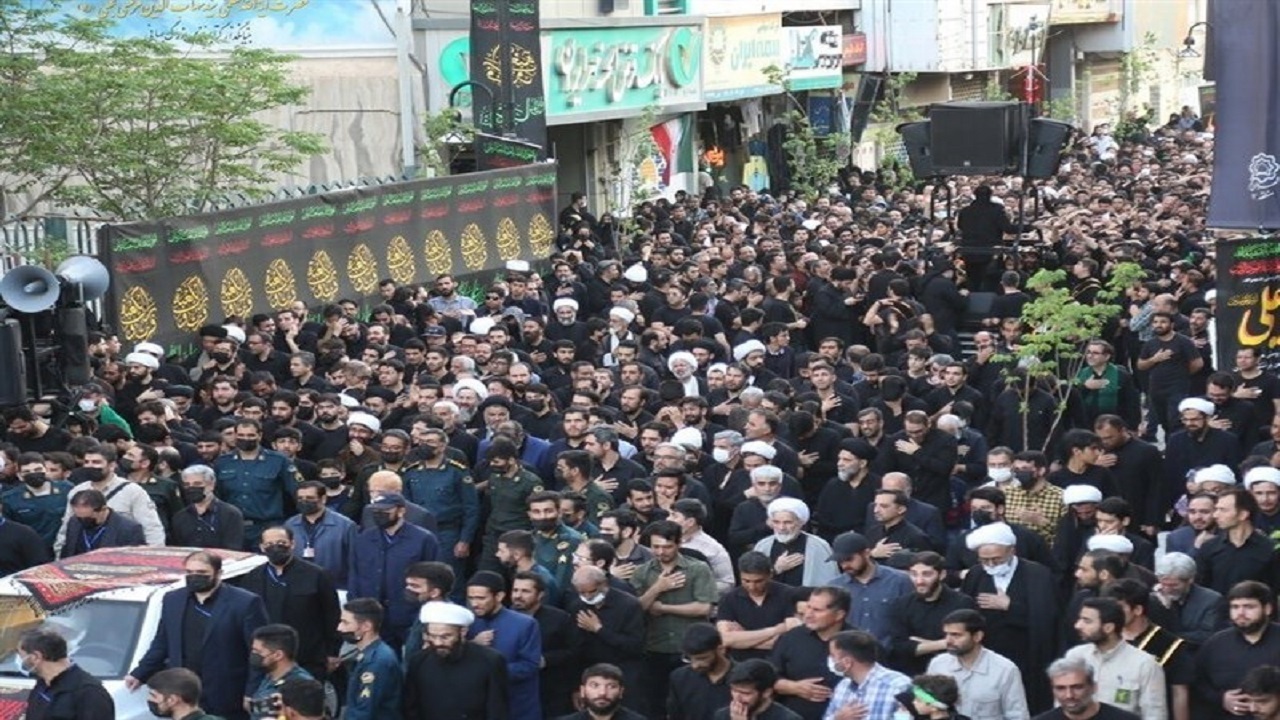 دسته عزاداری شهادت حضرت زهرا (س) در قم برپا شد