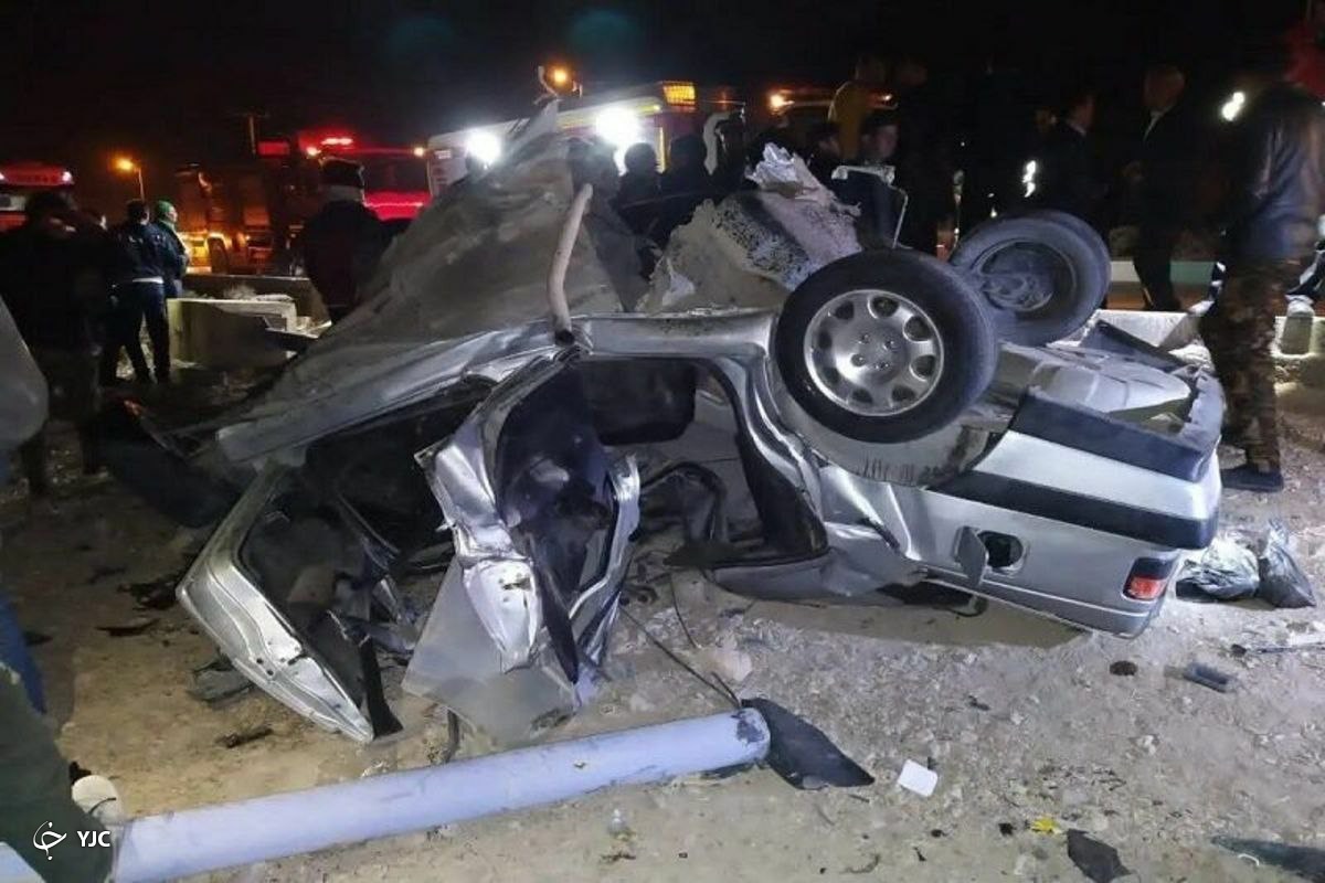 تصادف فوتی در بزرگراه فتح/ راننده و سرنشین فوت کردند