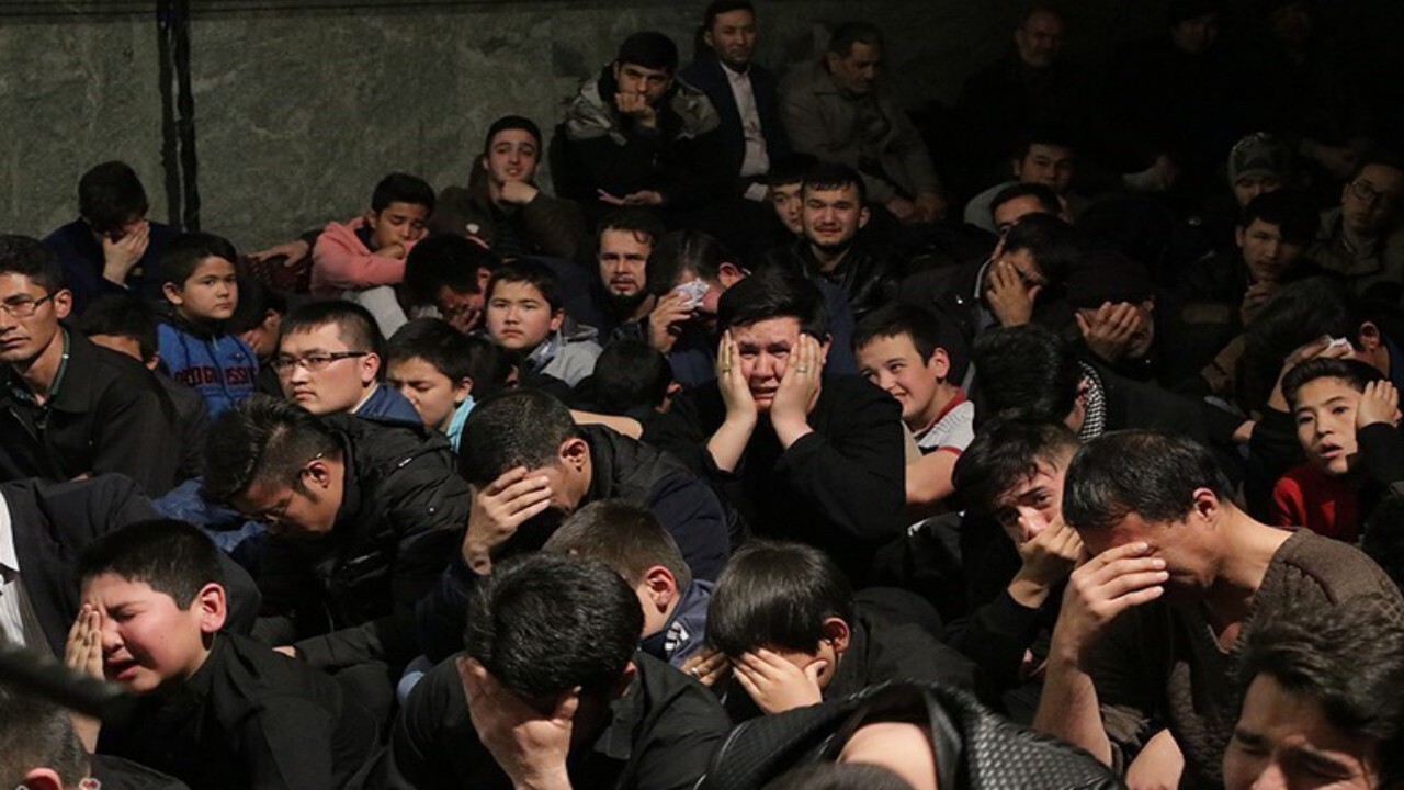 اجتماع اتباع افغانستانی در روز شهادت حضرت زهرا در باقرشهر + فیلم