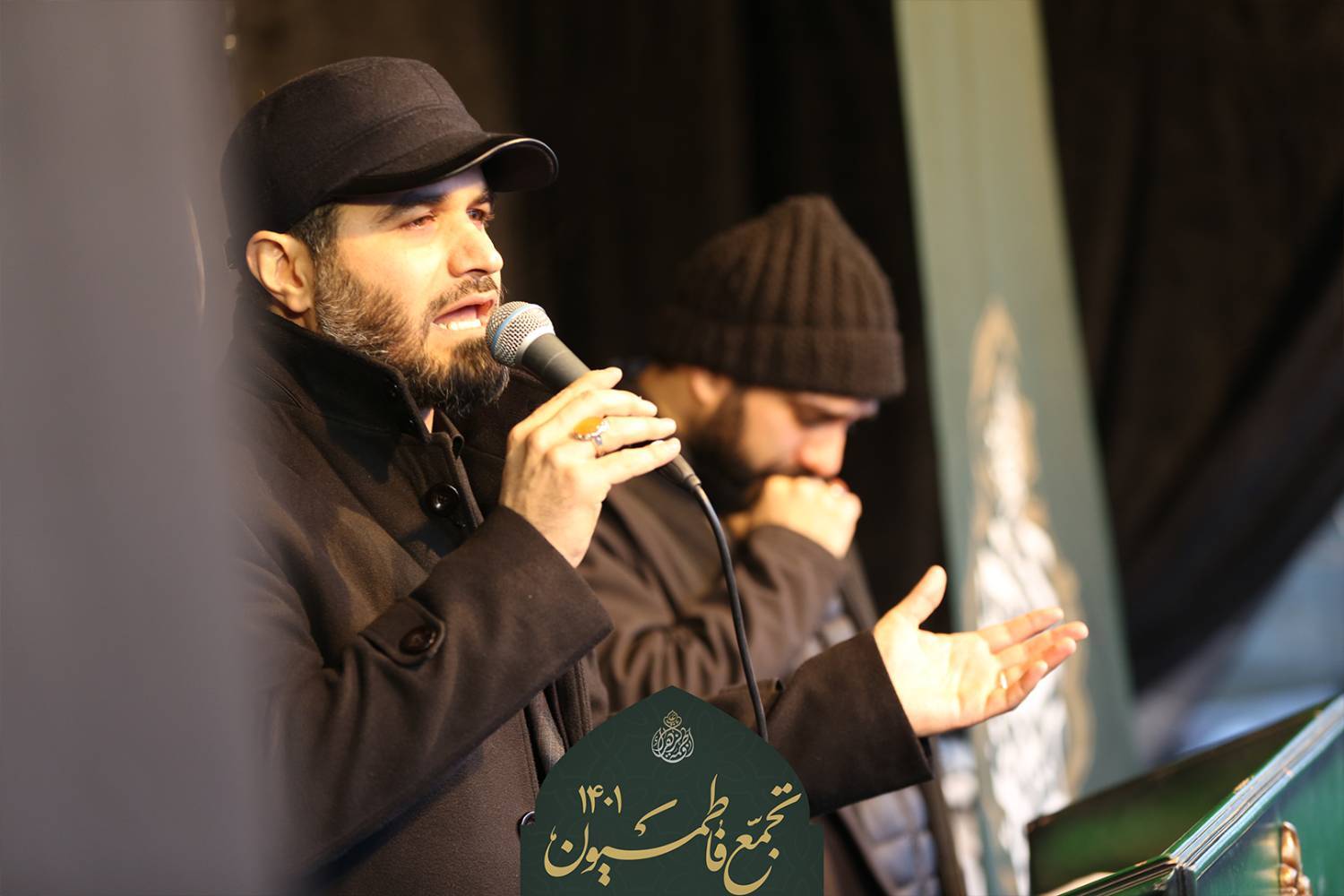 تصاویری از تجمع فاطمیون در سعادت آباد تهران