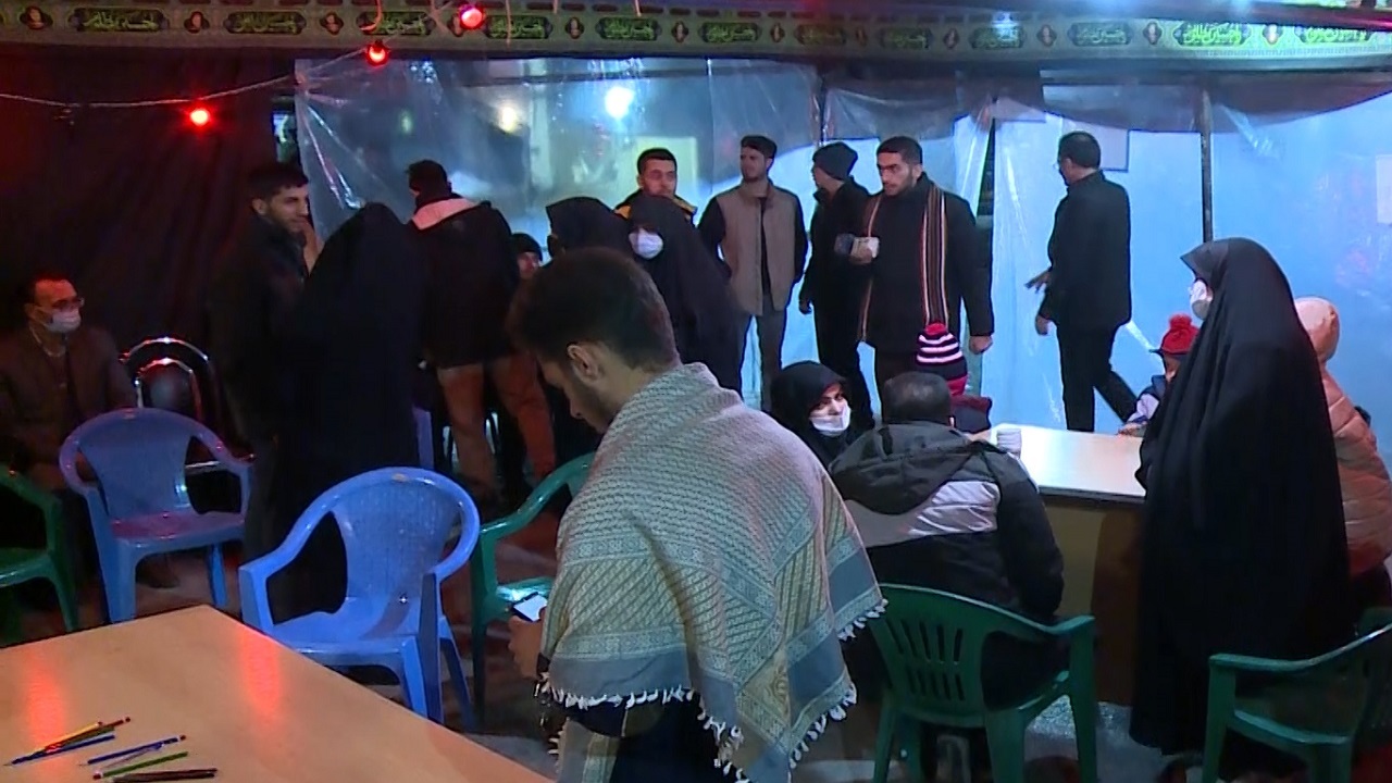 برپایی موکب حاج قاسم سلیمانی در شهرکرد