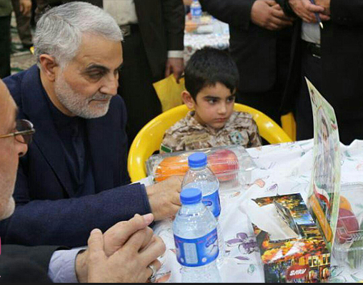 حاج قاسم و فرزند شهید بریری