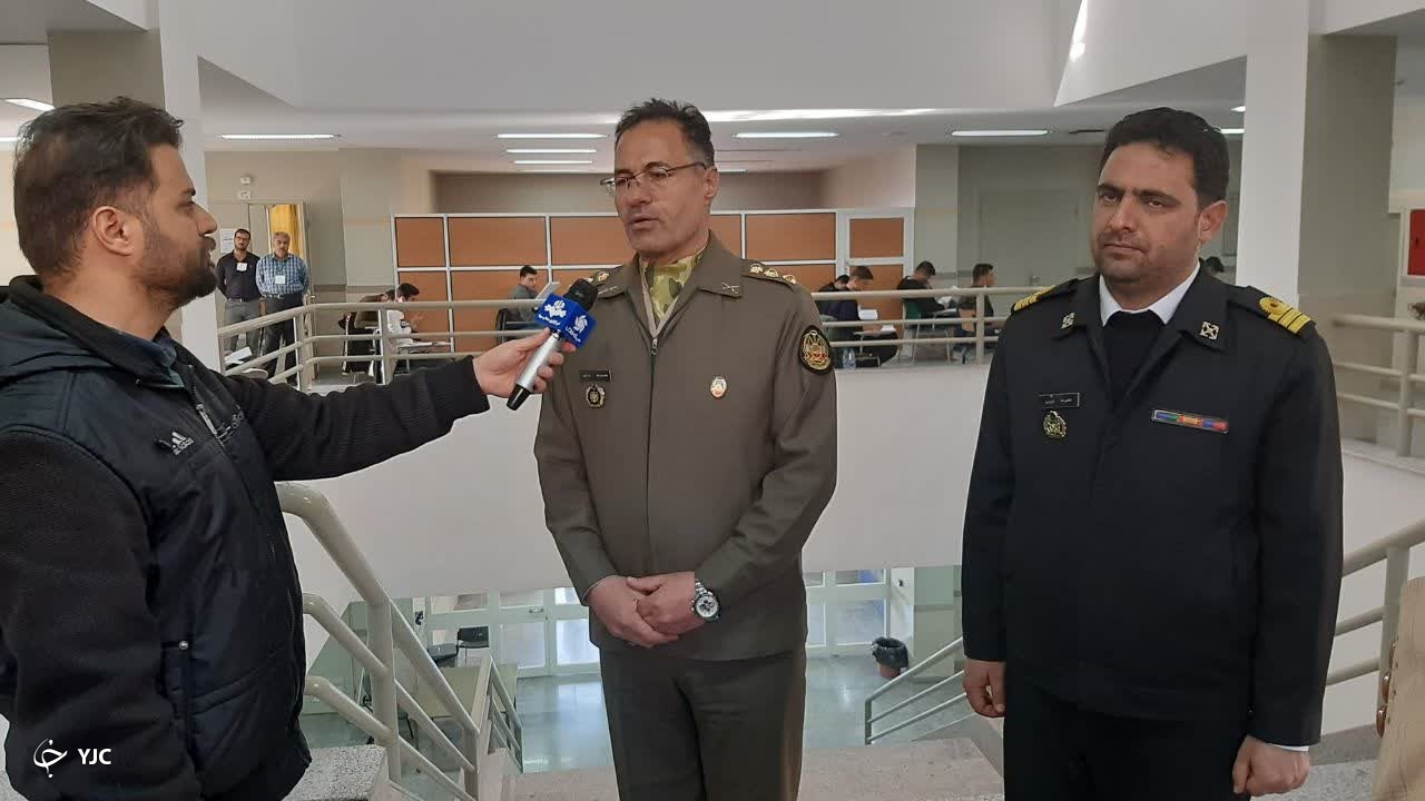 آزمون دانشگاه‌های افسری ارتش در شیراز برگزار شد
