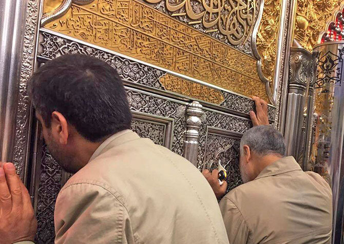 سردار سلیمانی و همرزم شهیدش