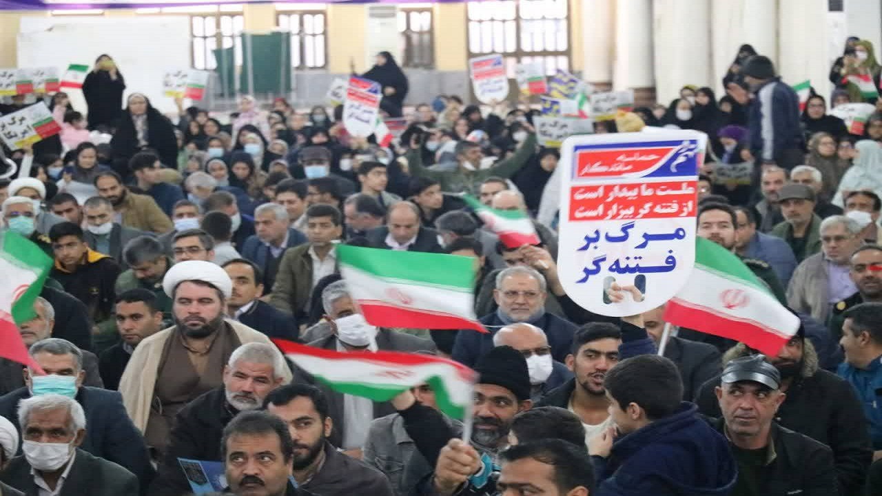 آیین بزرگداشت یوم الله ۹ دی در گلستان + فیلم و تصاویر