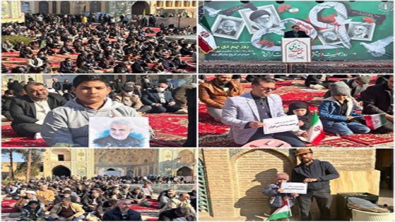 تجمع بزرگداشت حماسه ۹ دی در استان سمنان+ عکس و فیلم