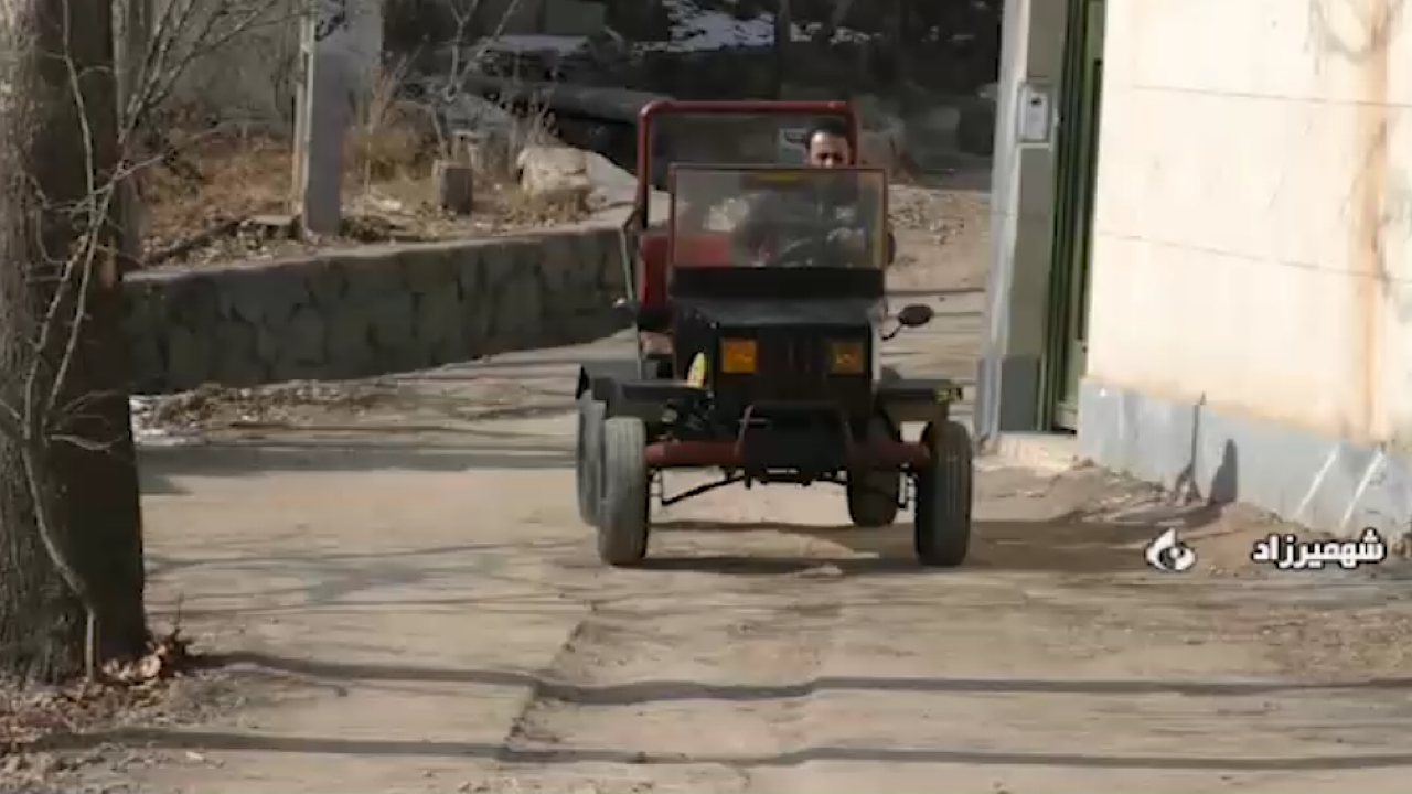 مبتکر شهمیرزادی از ضایعات موتور چهارچرخ ساخت