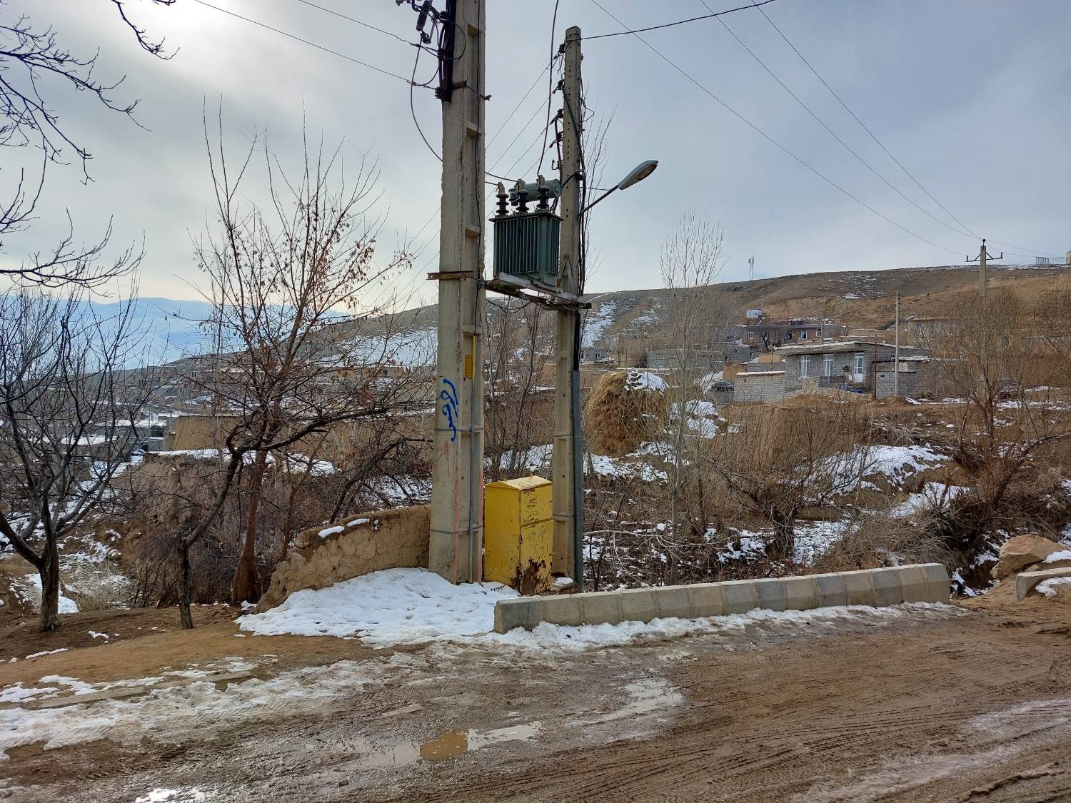طبیعت زمستانی روستای خلفیان