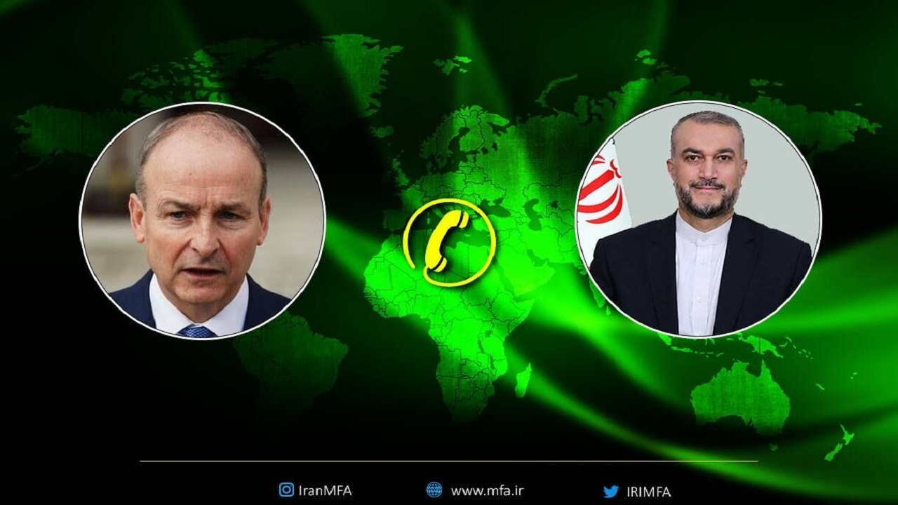 دعوت امیرعبداللهیان از وزیر خارجه ایرلند برای سفر به تهران