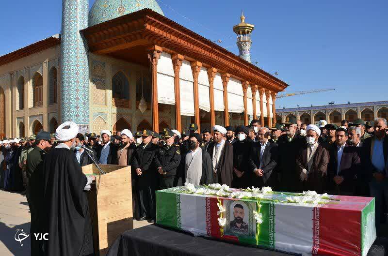پیکر شهید مدافع امنیت در شیراز تشییع شد
