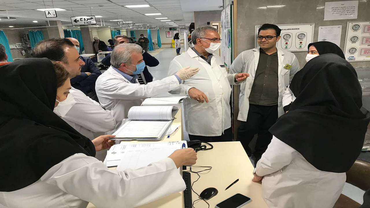 بازديد وزير بهداشت از بيمارستان هفت تير شهر ری