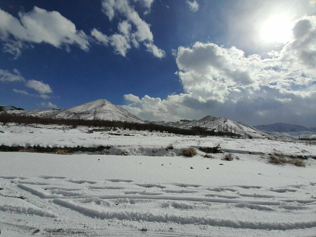 بارش برف زمستانی در کدکن خراسان رضوی+ عکس