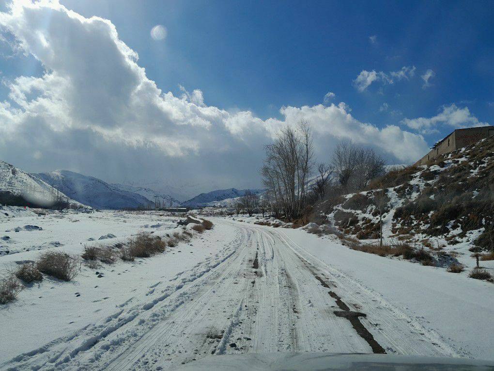 بارش برف زمستانی در کدکن خراسان رضوی+ عکس