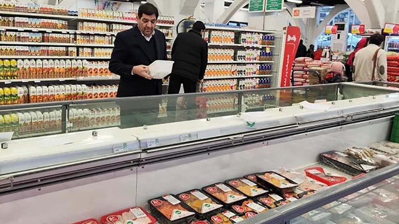 بازدید مخبر از چند فروشگاه زنجیره‌ای در تهران و بررسی میدانی بازار مواد غذایی