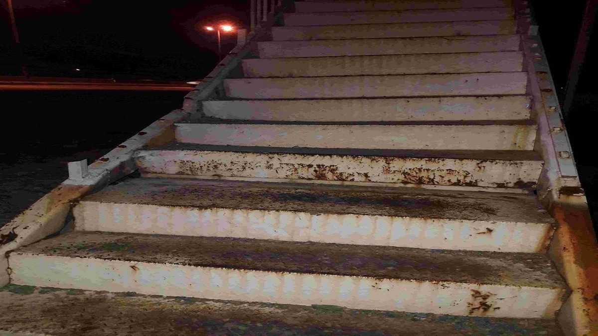 سرقت حفاظ پل عابر پیاده