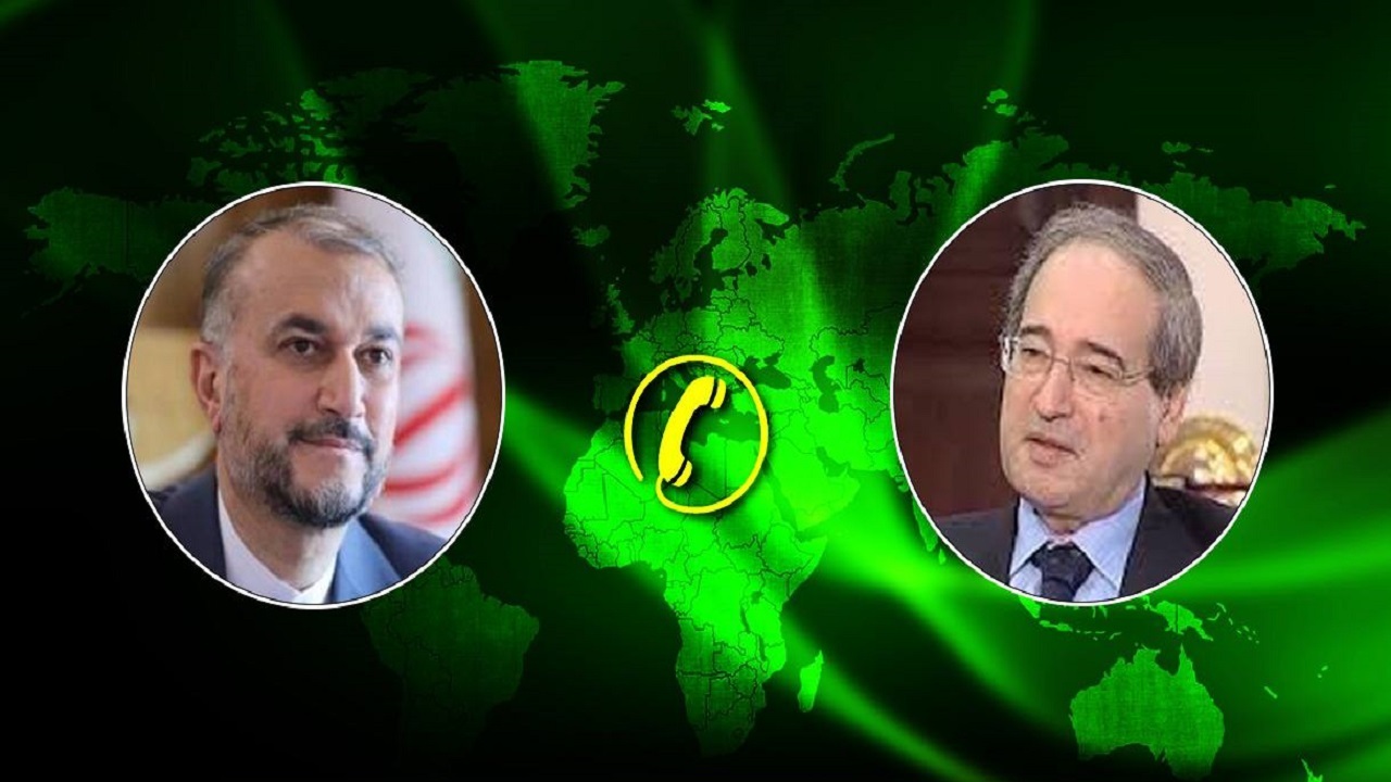 گفتگوی امیرعبداللهیان با فیصل مقداد درباره زلزله سوریه
