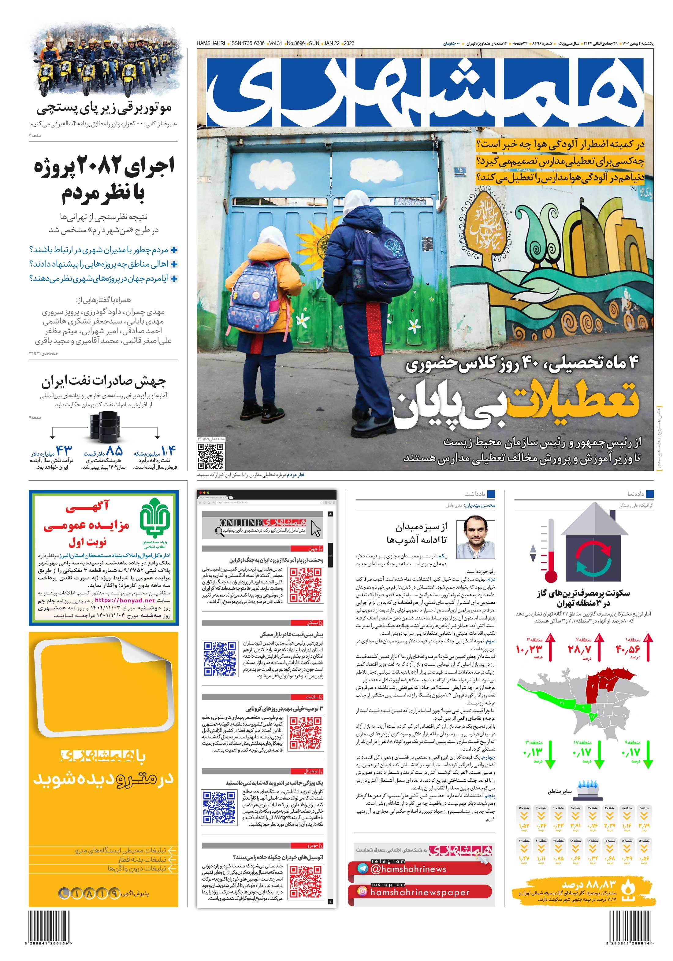 روزنامه همشهری