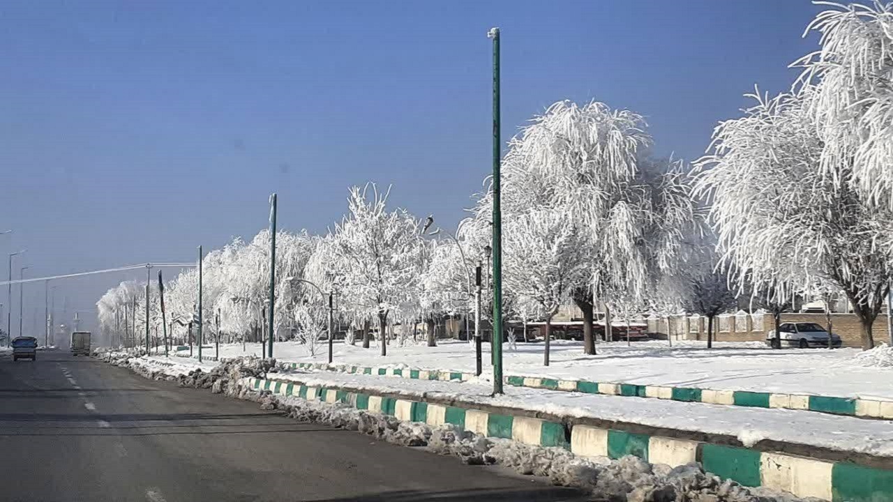 نمایی از طبیعت زمستانی کنگاور + تصاویر