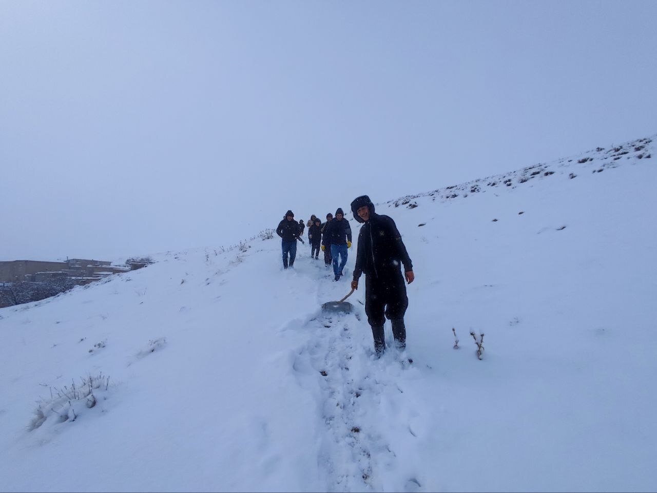 آماده سازی مسیر راهپیمایی