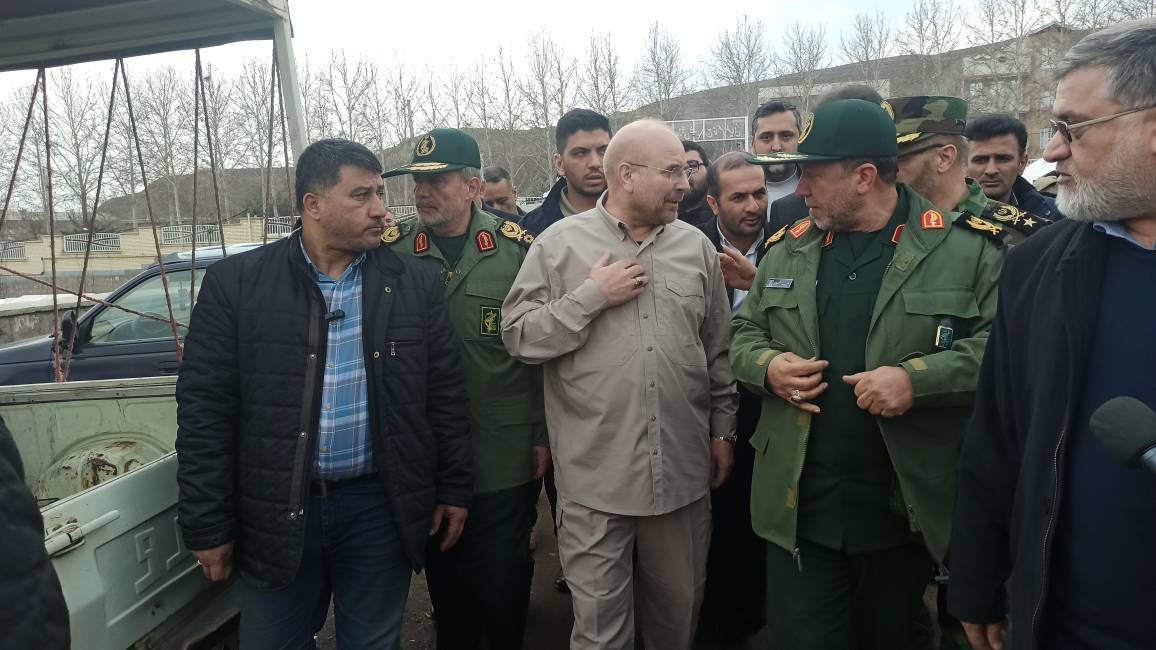 بازدید قالیباف از شهرستان زلزله زده خوی