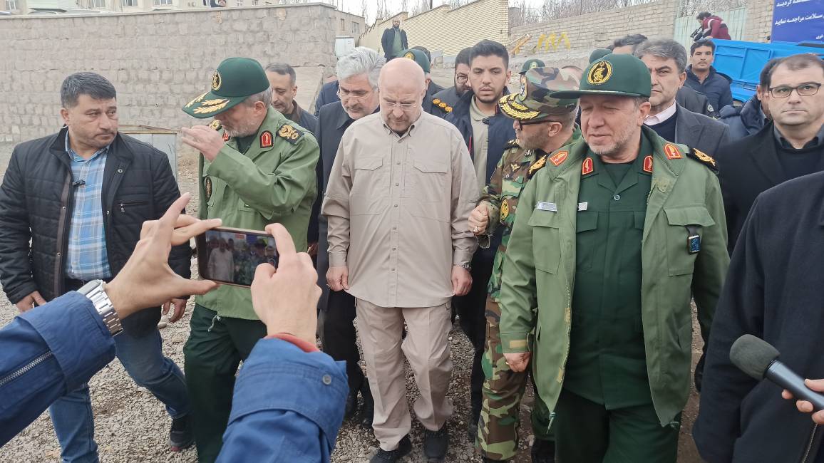 بازدید قالیباف از شهرستان زلزله زده خوی