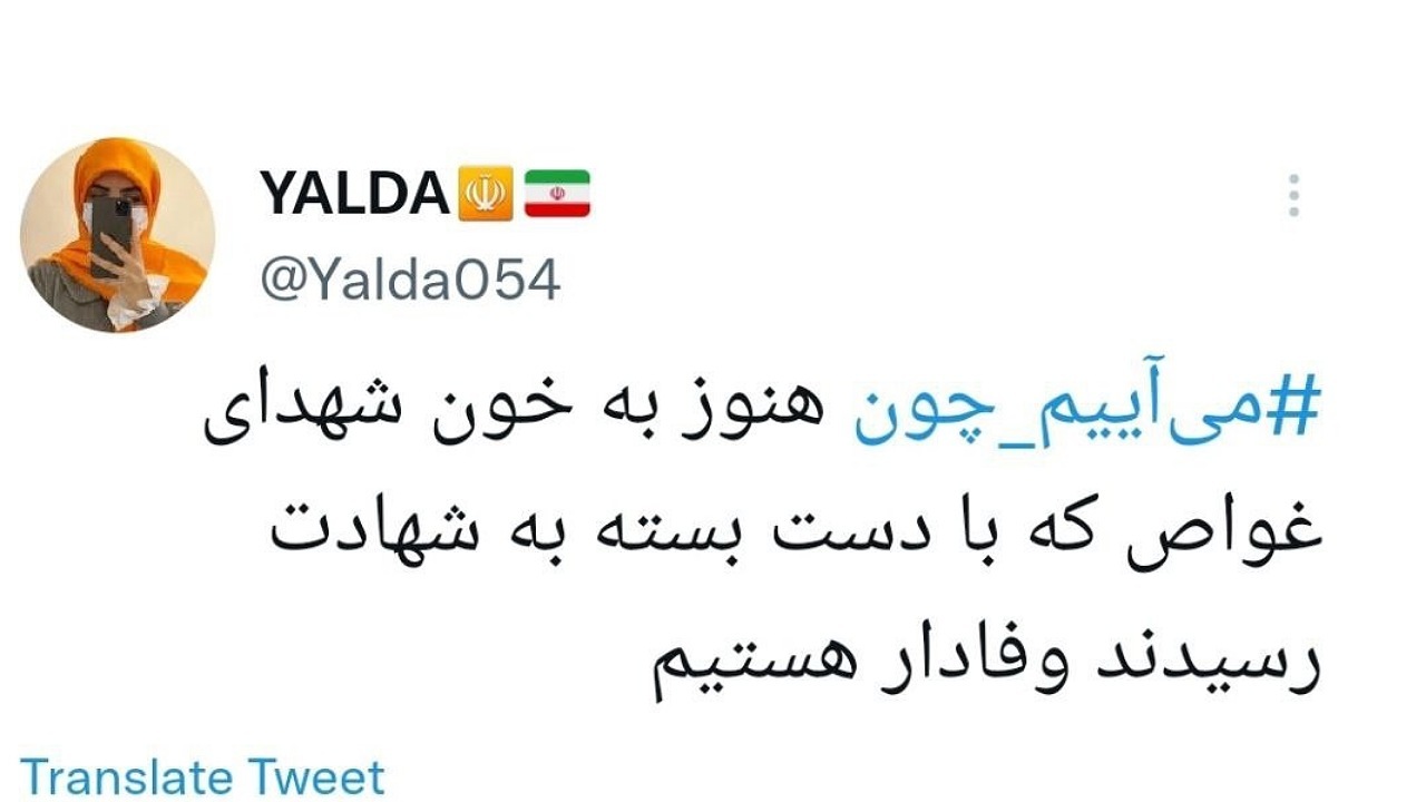 کاربران مجازی هشتگ می&zwnj;آییم&zwnj; چون و پرچم&zwnj; اتحاد را ترند کردند