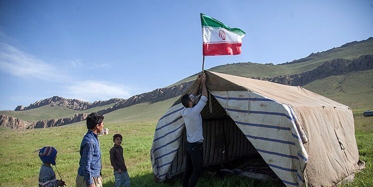 عشایر جیرفت میزبان مراسم پویش پرچم عشایر