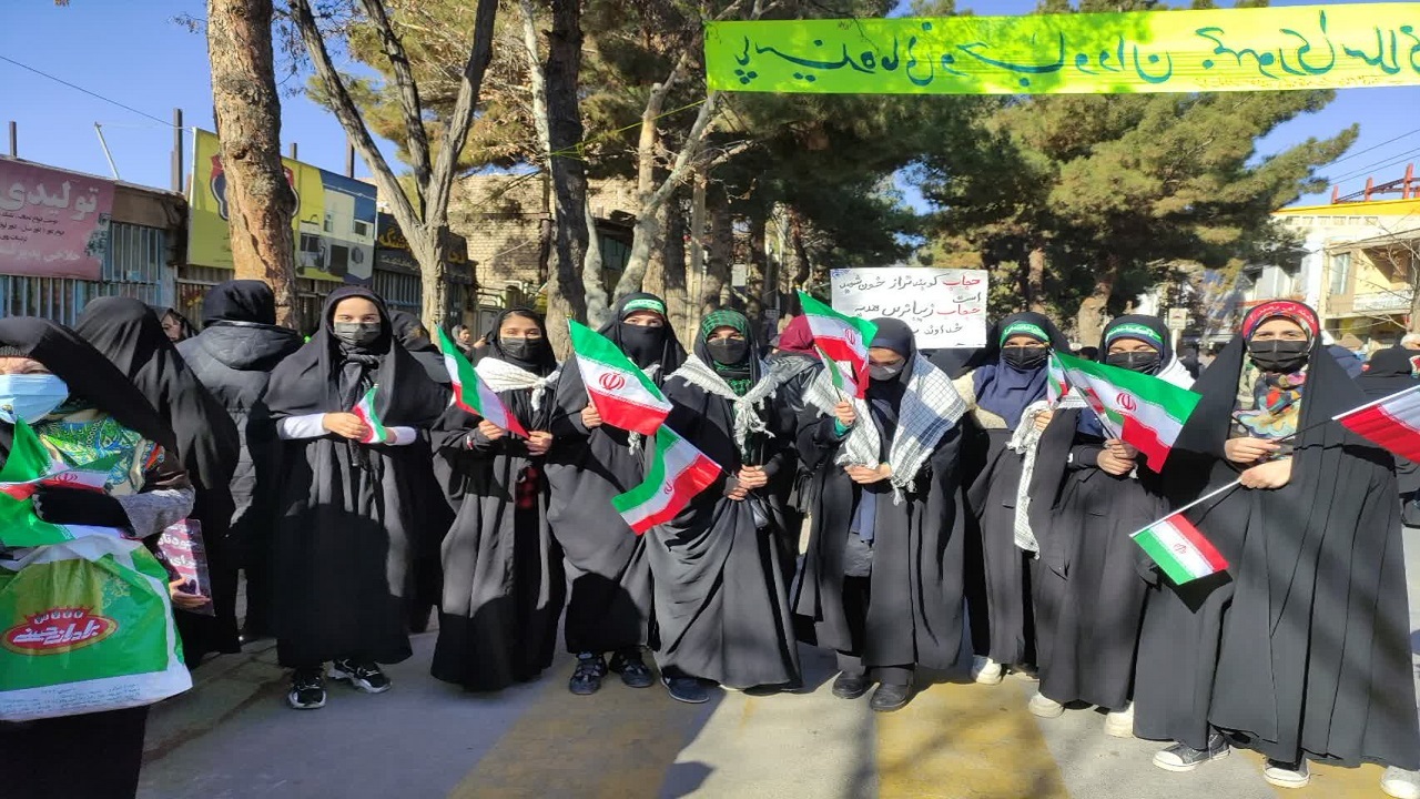 راهپیمایی ۲۲ بهمن در خراسان شمالی+تصاویر