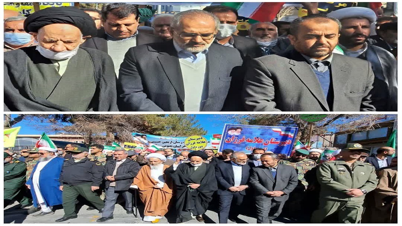 معاون رئیس جمهور در راهپیمایی ۲۲ بهمن حضور یافت