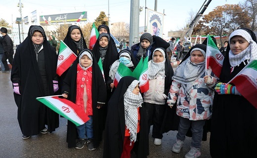 راهپیمایی ۲۲ بهمن در خراسان شمالی+تصاویر