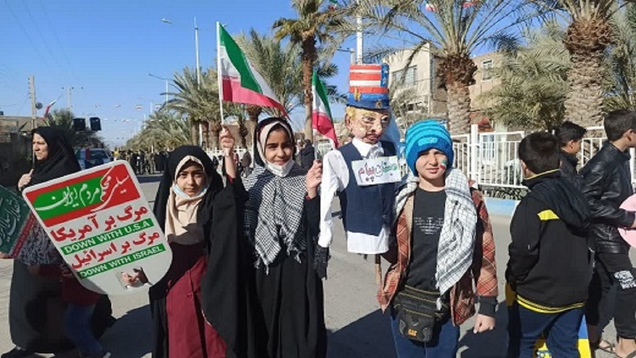 راهپیمایی ۲۲ بهمن در بافق/ نمایش همبستگی یک ملت