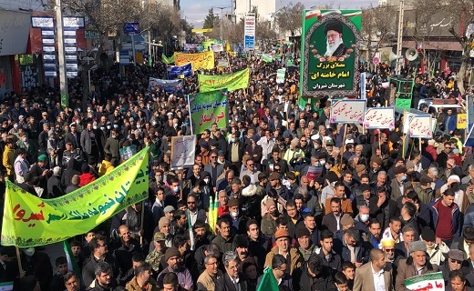 راهپیمایی ۲۲ بهمن در خراسان شمالی+تصاویر