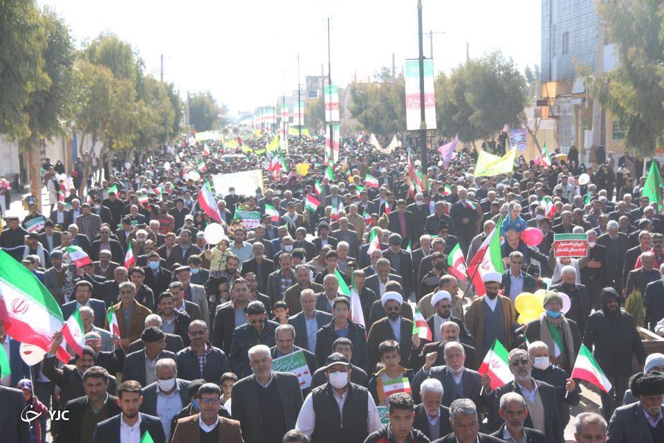 حضور مردم انقلابی شهرستان های کرمان در جشن وحدت ملی